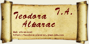 Teodora Alparac vizit kartica